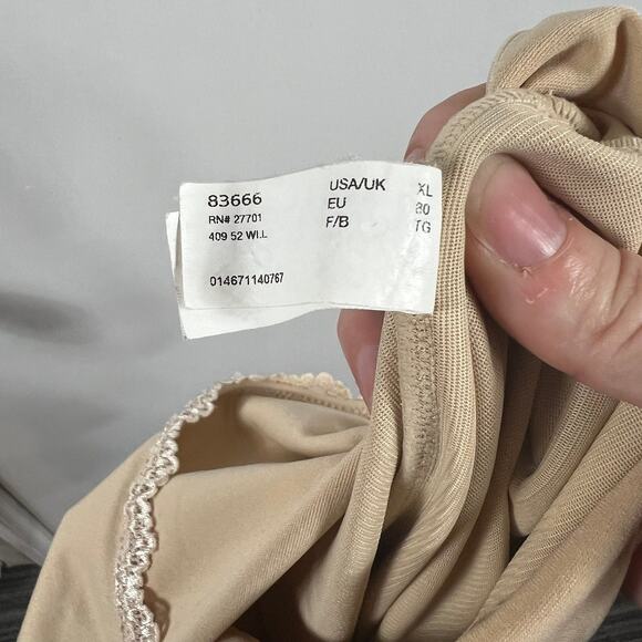 Maidenform Sweet Nothings nude lace trim camisole. Sz XL - Picture 7 of 7